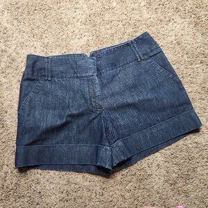 Express Dark Blue Deinm Jean Shorts